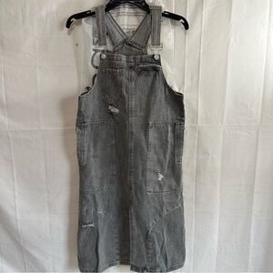 Dazy X Shein Tween Girl Gray Denim Overall Dress 12Y